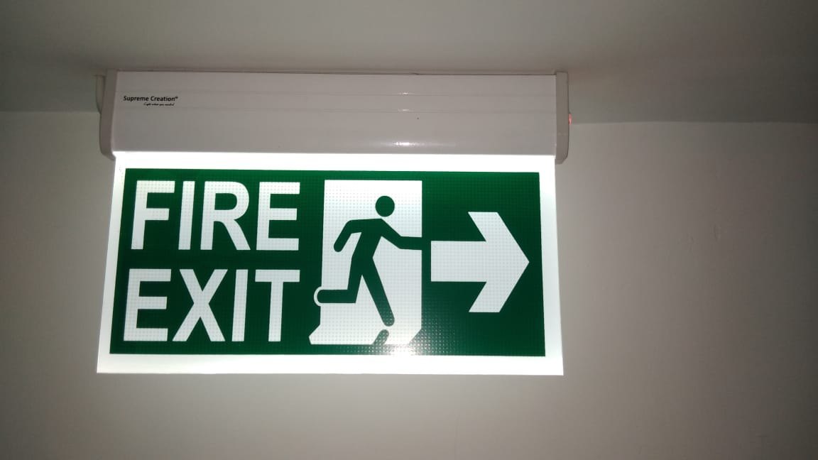 Illuminated Exit Signs